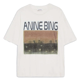 Anine Bing Cade Mushrooms T-shirt, Off White 